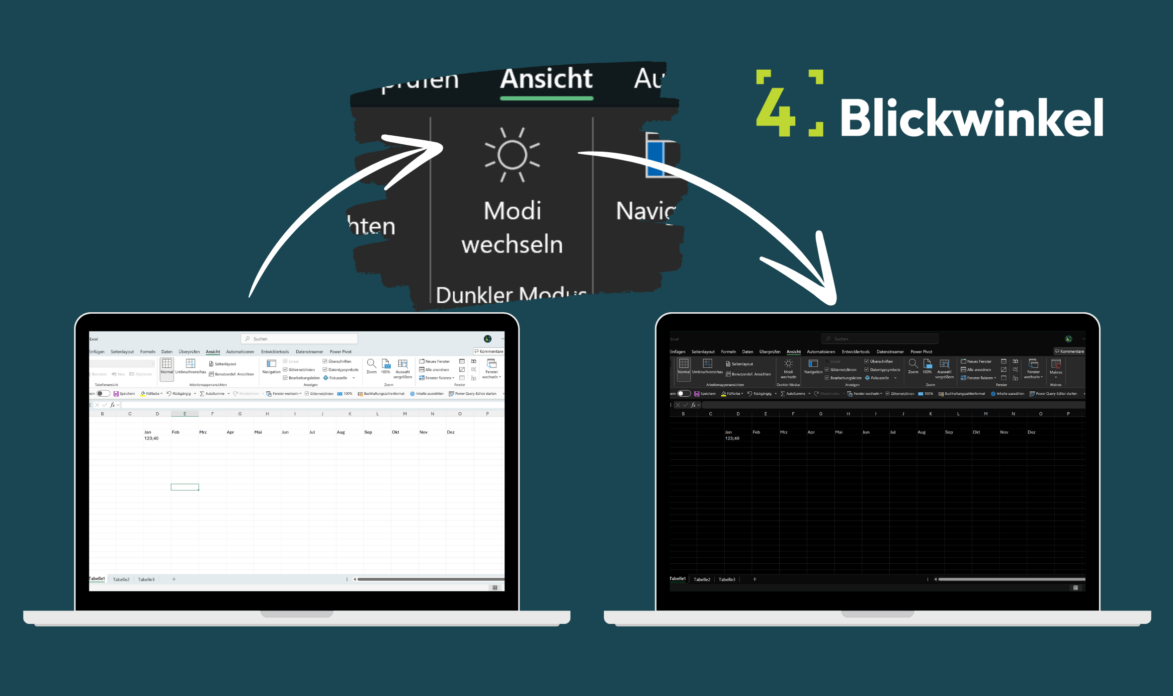 Excel Darkmode aktivieren
